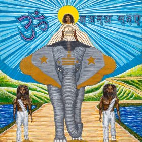 namaste painting candela