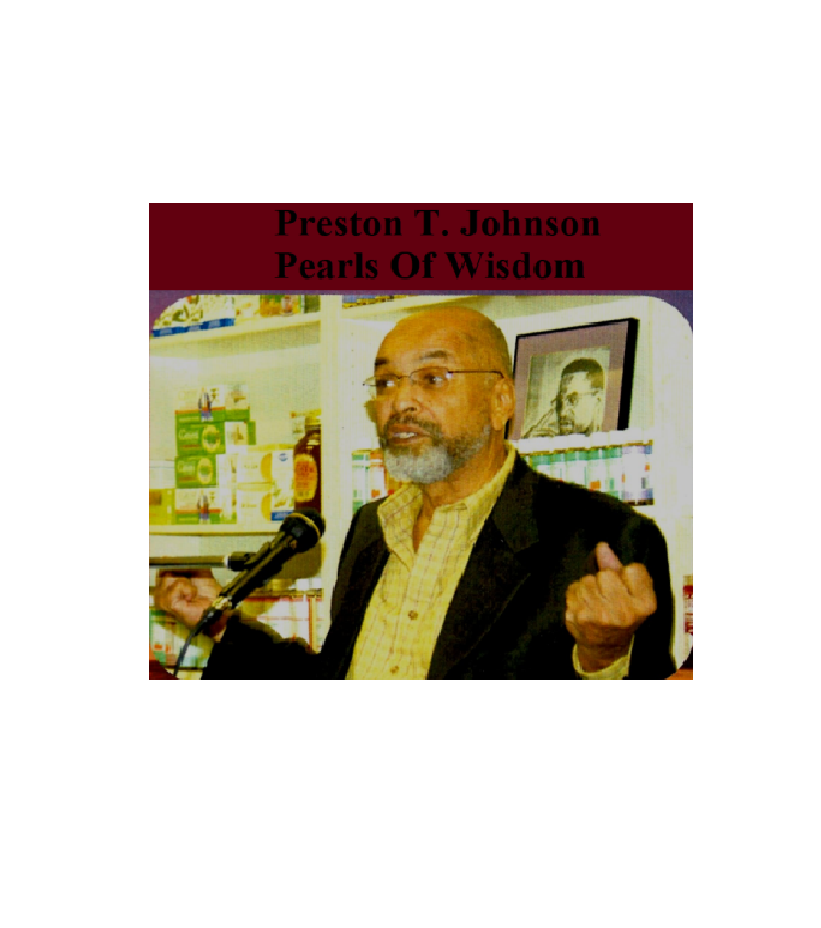 Pearls of Wisdom by Preston T Johnson Jr. Booklet